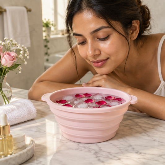 Foldable Ice Face Bowl – Lifestyle